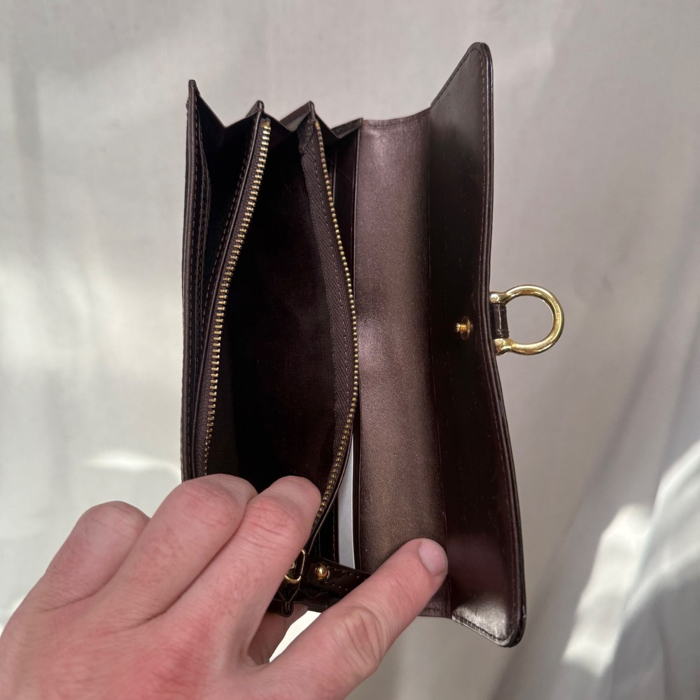 Margaret Howell Idea NWD Leather Long Zip-Around Wallet Cognac Tan‎ - Picture 14 of 14